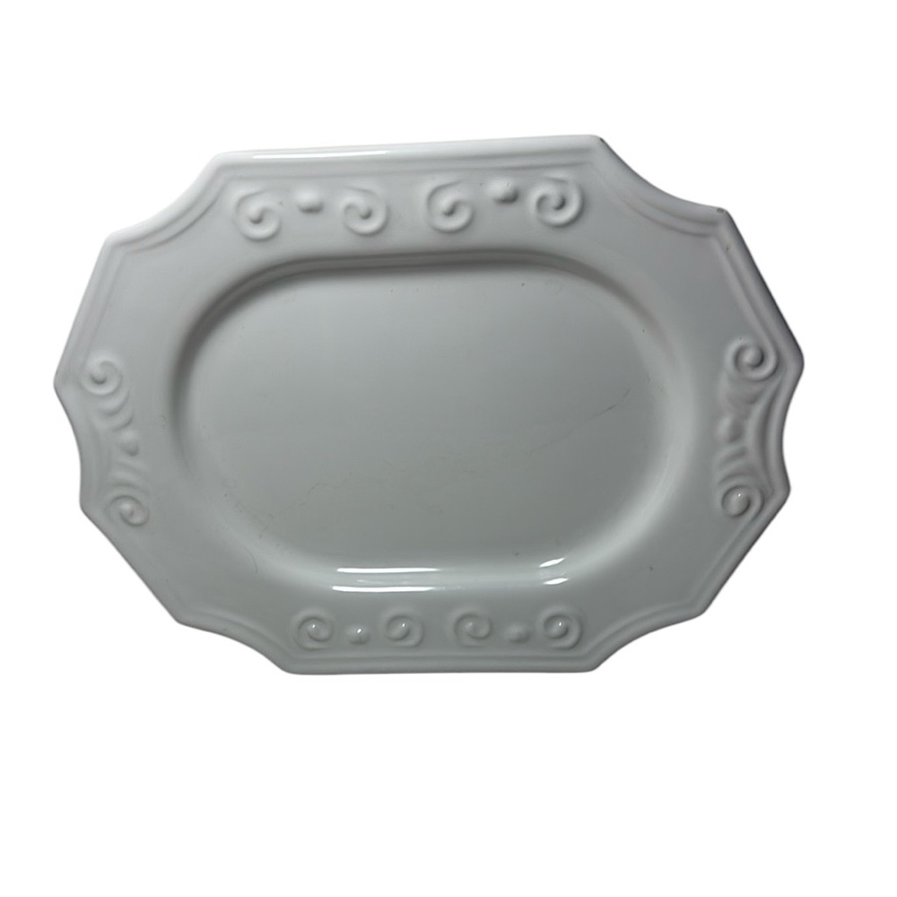 White Casa Della Italian Serving Platter